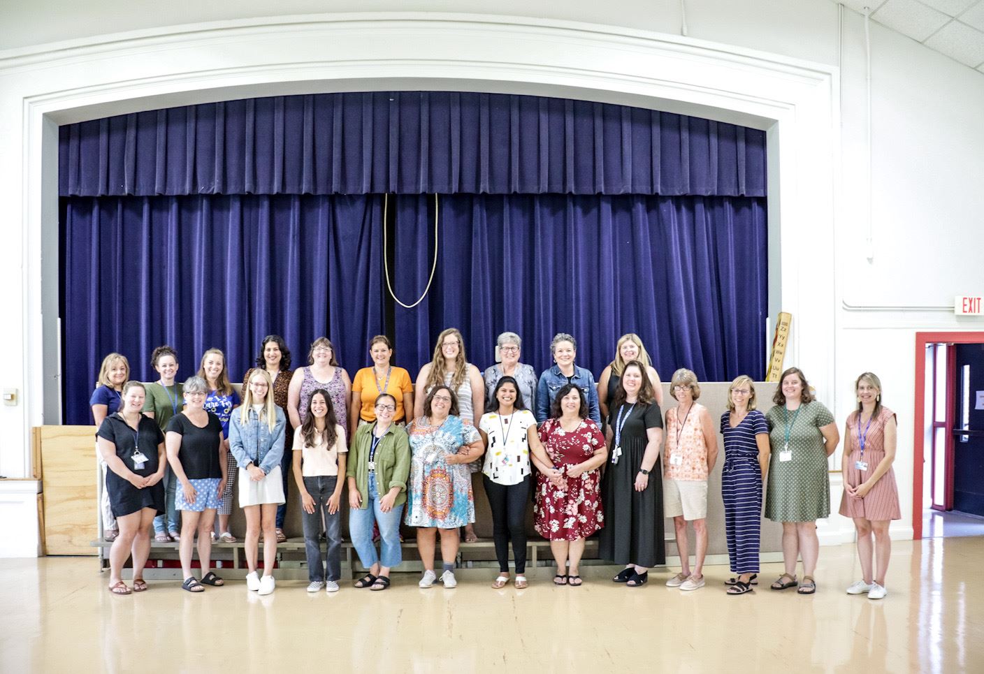 The Ashland Preschool staff for the 2023–2024 school year pose for a group photo The Ashland Preschool staff for the 2023–2024 school year pose for a group photo